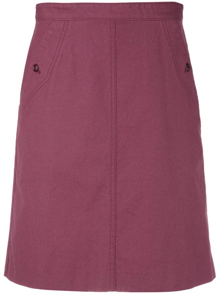 A.p.c. - Workwear Skirt - Women - Cotton - 38, Red, Cotton