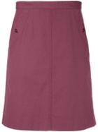 A.p.c. - Workwear Skirt - Women - Cotton - 38, Red, Cotton