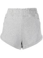 Adidas By Stella Mcmartney Logo Embroidered Running Shorts - Grey