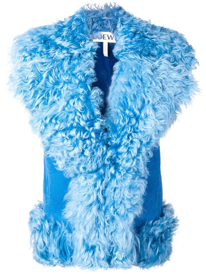 Loewe Shearling Gilet - Blue
