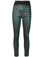 Dolce & Gabbana Metallic Jacquard Stretch Trousers - Multicolour