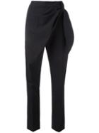 J.w.anderson Tailored Trousers, Women's, Size: 8, Black, Viscose/wool/spandex/elastane/cotton