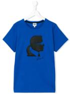 Karl Lagerfeld Kids - Logo Print T-shirt - Kids - Cotton - 16 Yrs, Girl's, Blue