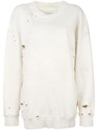 Faith Connexion 'destroy Over' Sweater, Women's, Size: Xs, Grey, Cotton