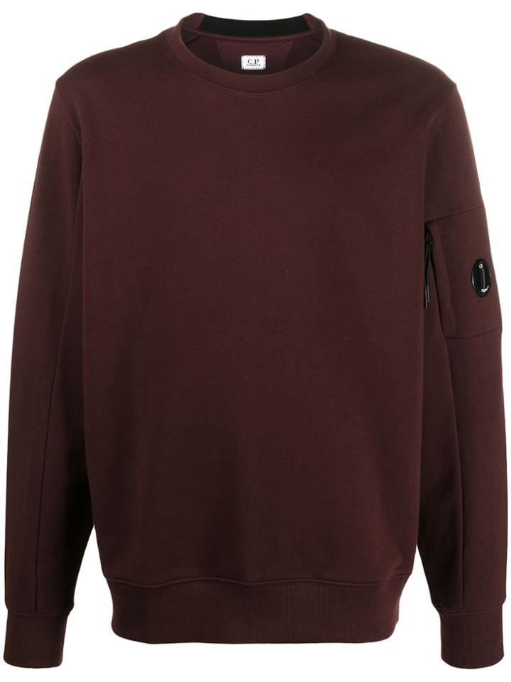 Cp Company Lens Crew-neck Jumper - Brown