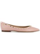 Valentino Garavani Studded Ballerina Shoes - Pink & Purple