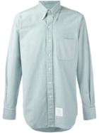 Thom Browne Classic Oxford Shirt, Men's, Size: 0, Green, Cotton
