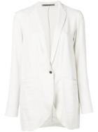 Transit Classic Blazer Jacket - White