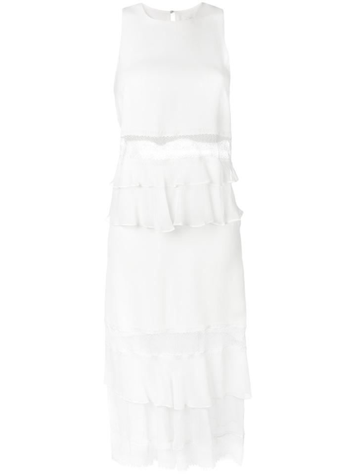 Jonathan Simkhai Layered Dress, Women's, Size: 2, White, Silk