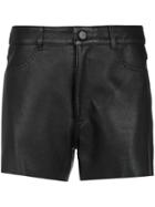 Nk Leather Shorts - Black