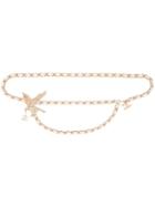 Chanel Vintage Hawk Motif Chain Belt, Women's, White