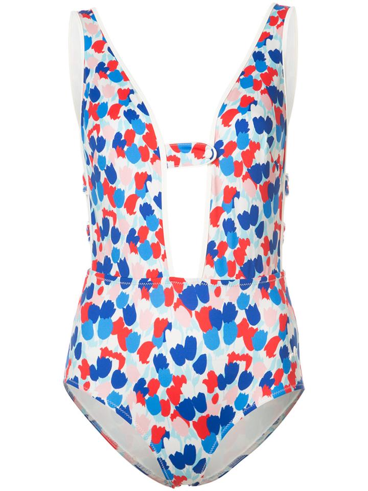 Morgan Lane Tulip Print Natalie One-piece - White