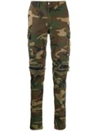 Amiri Slim-fit Camouflage Trousers - Brown