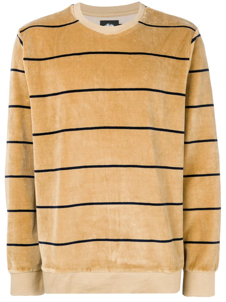 Stussy Striped Sweatshirt - Nude & Neutrals