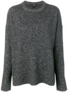 Theory Baggy Style Knitted Jumper - Grey