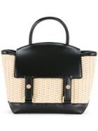Sacai Small Woven Tote Bag - Nude & Neutrals