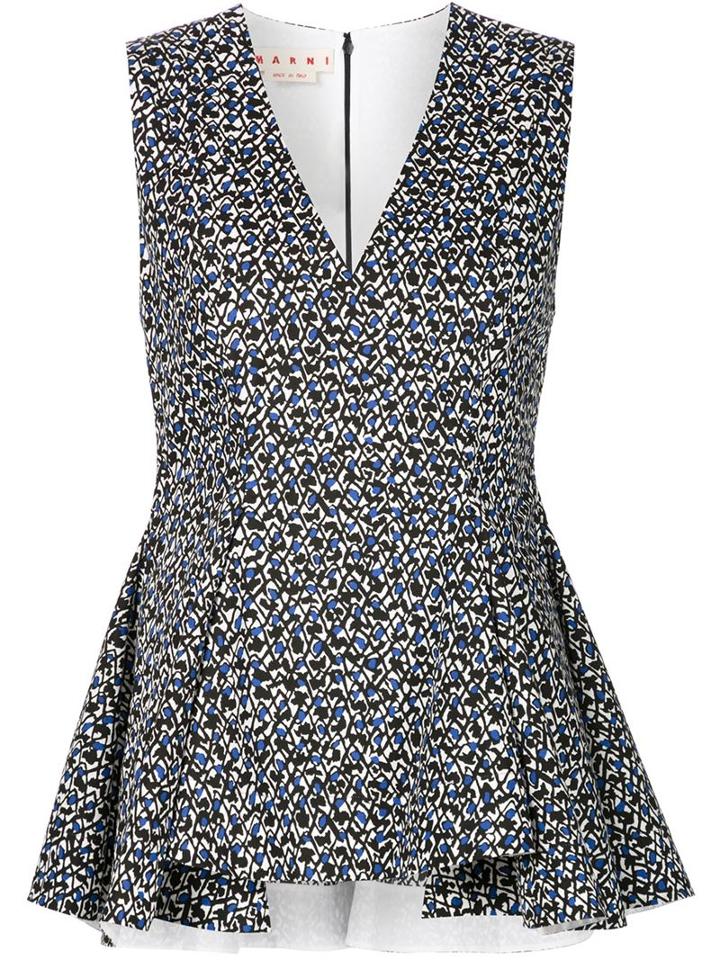 Marni 'moss' Peplum Top