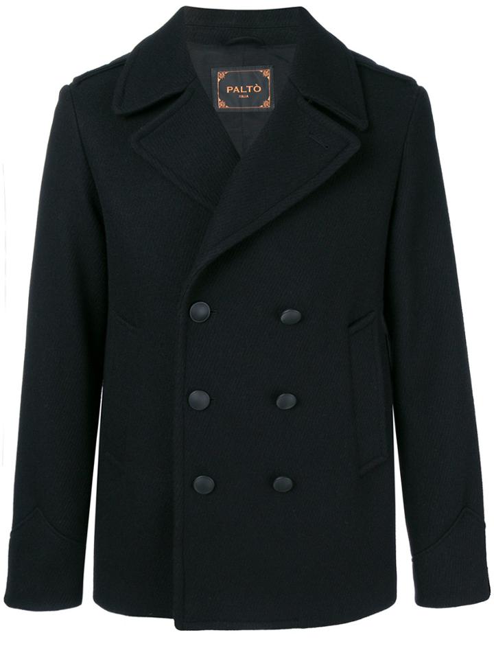Paltò Double Breasted Jacket - Black