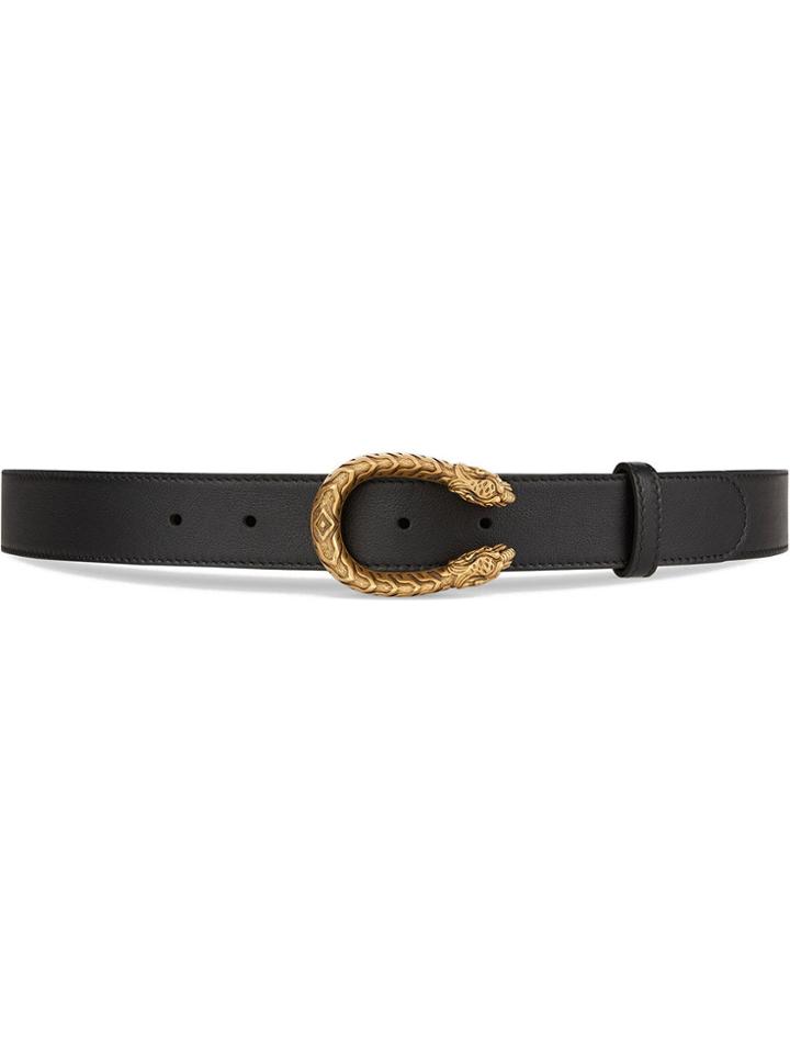Gucci Dionysus Leather Belt - Black
