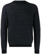 Giorgio Armani Striped Jumper - Blue