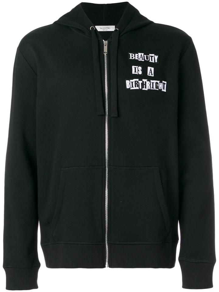 Taichi Murakami Off-centre Zip Hoodie - White