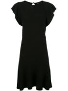 Emporio Armani Flared Dress, Women's, Size: 42, Black, Cotton/modal