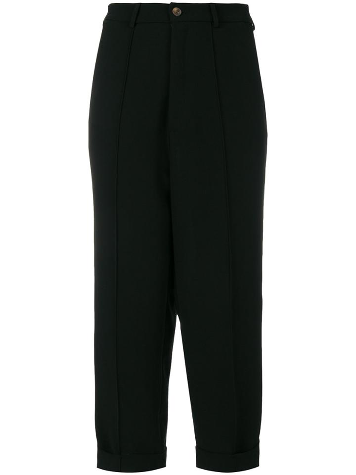 Société Anonyme Cropped Chino Trousers - Black