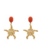 Rixo Kristina Starfish Drop Earrings - Gold