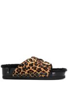 Suecomma Bonnie Platform Leopard Print Sandals - Brown