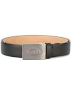 Tod S Logo Buckle Belt, Men's, Size: 100, Brown, Calf Leather