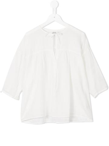 Hartford Kids Tied Neck Blouse, Girl's, Size: 14 Yrs, White