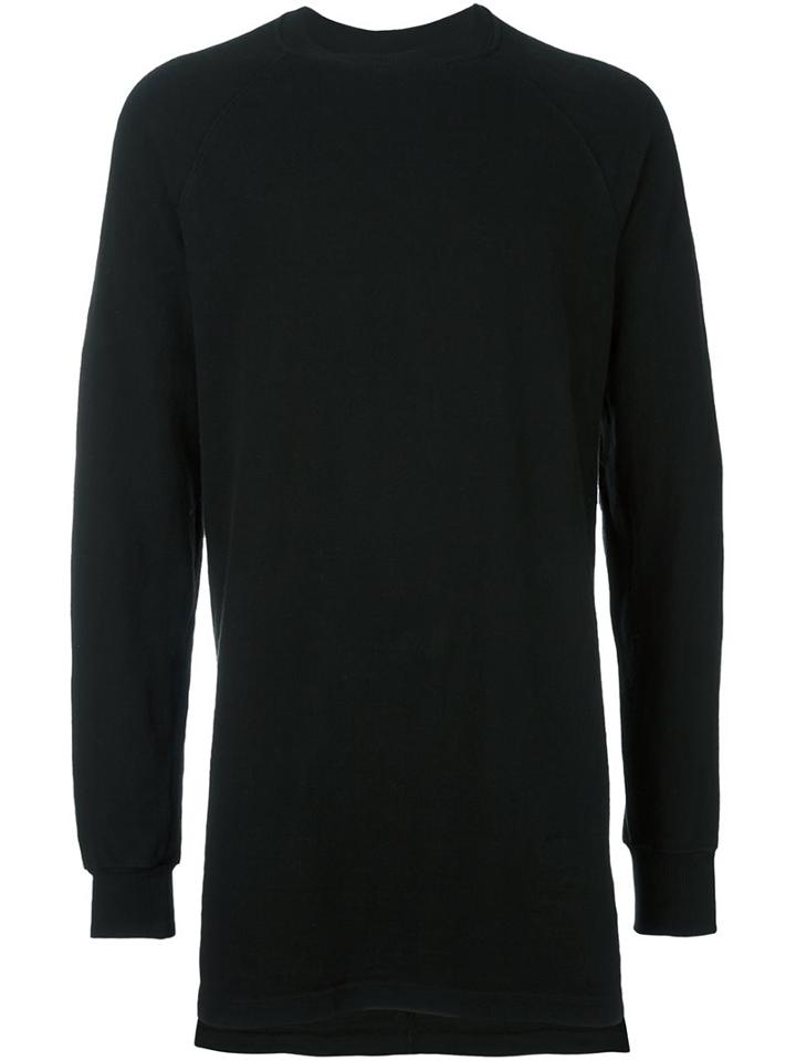 Rick Owens Drkshdw Raglan Sleeve Sweatshirt, Men's, Size: Small, Black, Cotton
