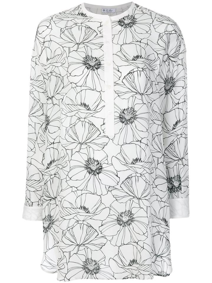 Loro Piana Printed Tunic Shirt - White