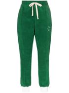 Casablanca Logo Embroidered Drawstring Cotton Track Pants - Green