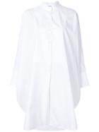 Jil Sander Oversized Band Collar Shirt - White