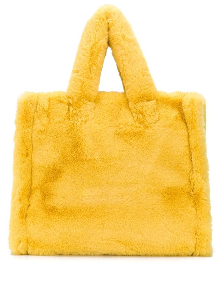 Stand Studio Lolita Faux-fur Tote - Yellow