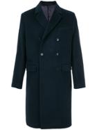 Officine Generale Double Breasted Coat - Blue