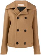 Marni Cropped Double-breasted Coat - Brown