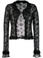 Chanel Pre-owned 2004's Crochet Cardigan - Black