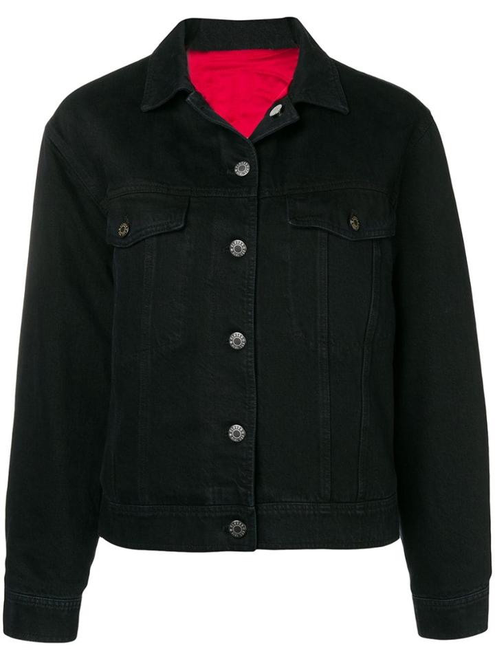 Closed Cropped Denim Jacket - Black