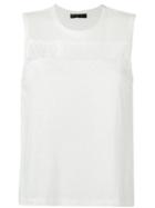 Talie Nk Sleeveless Top, Women's, Size: Medium, White, Linen/flax/modal