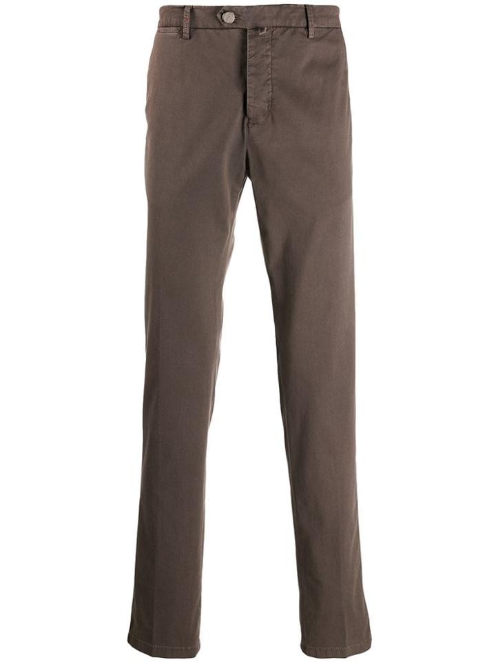 Kiton Slim-fit Chinos - Brown