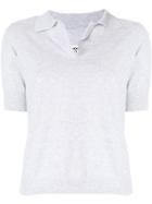 Maison Margiela Fitted Polo Top - Grey
