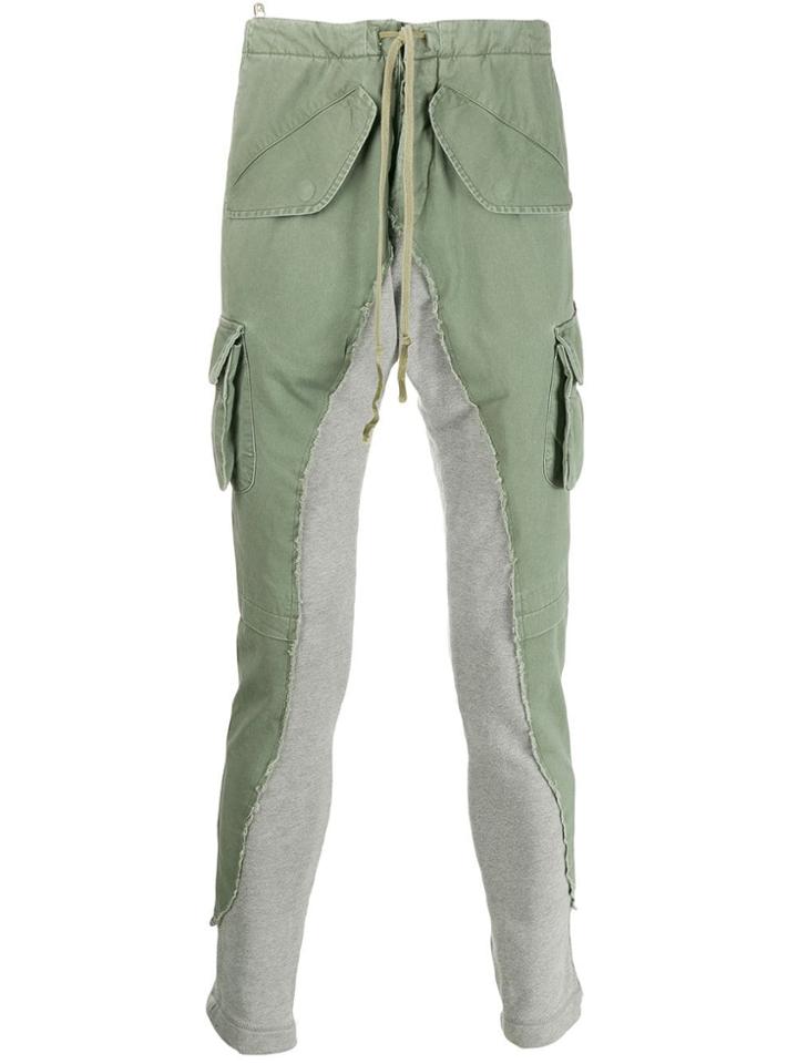 Greg Lauren Reconstructed Track Pants - Green
