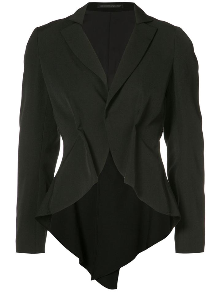 Yohji Yamamoto Short Tuck Blazer - Black
