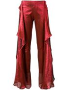 Paula Knorr Draped Trousers - Red