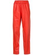 Tibi Pull On Trousers - Red