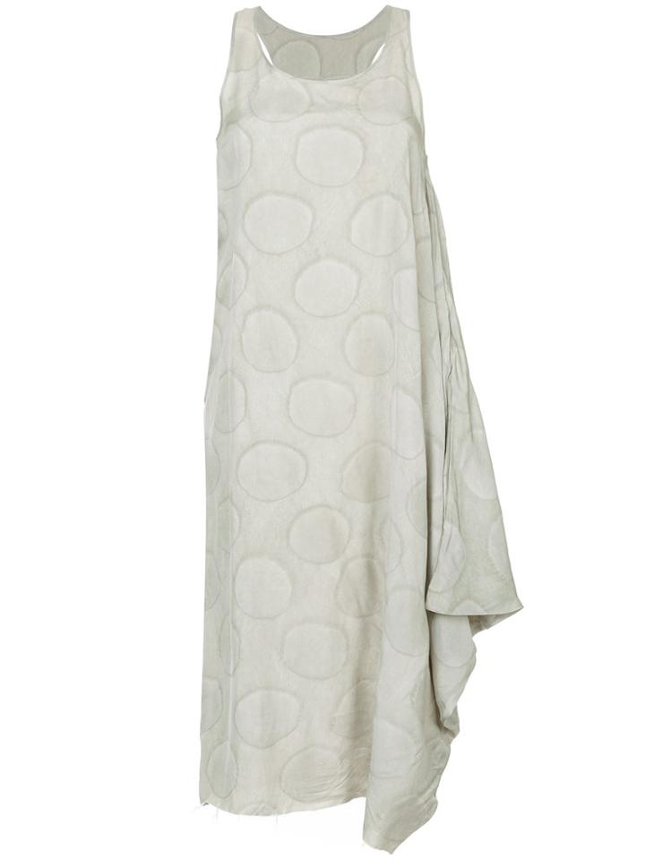 Uma Wang Sleeveless Polka Dot Dress - Grey