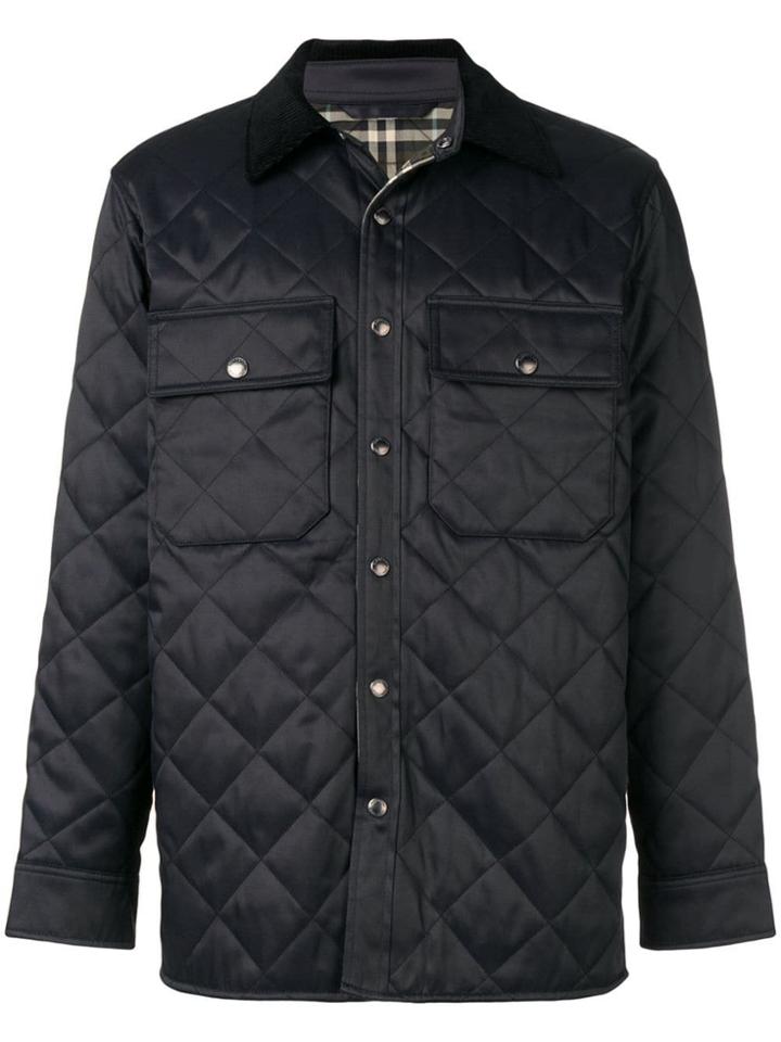 Burberry Diamond Quilted Thermoregulated Overshirt - Black