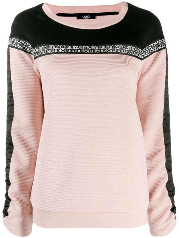 Liu Jo Logo Band Sweatshirt - Pink